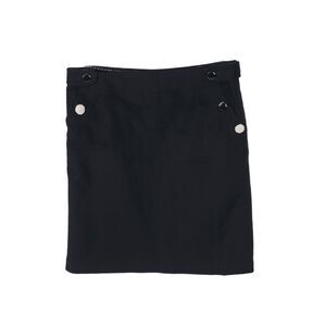 Vintage J Crew Skirt Womens 8 Petite Wool Cashmere Knee Short Y2K High Buttons